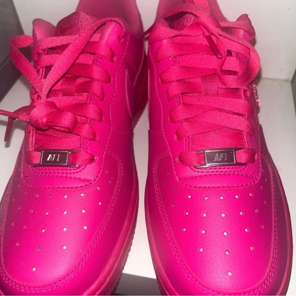 SOLD Custom Nike Air Force 1 (Fire berry) - Picture 3 of 4